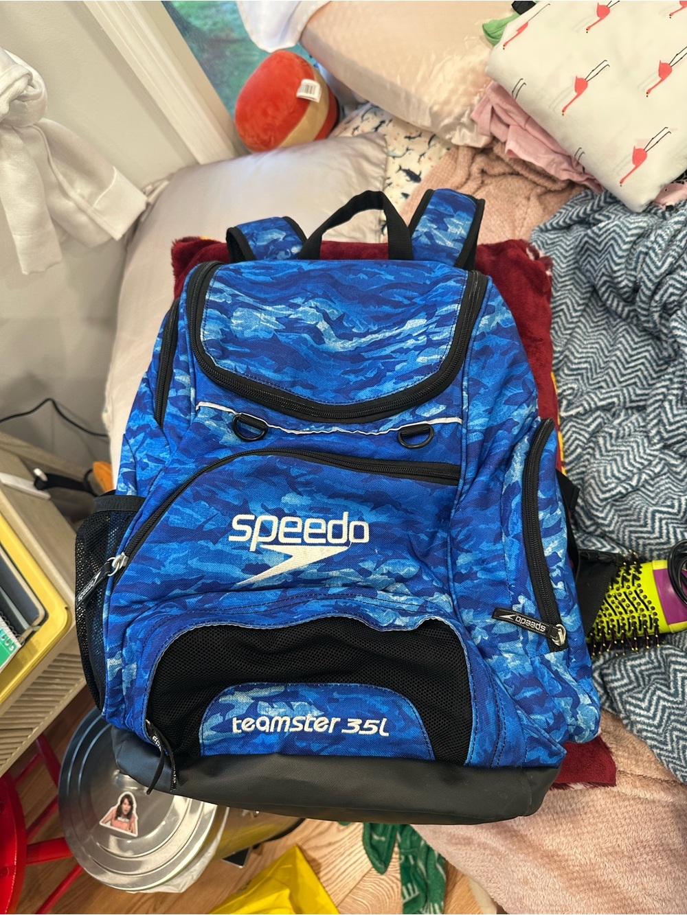 Speedo Teamster 35L Unisex Blue Swim Backpack